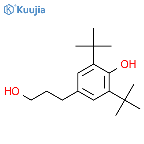 2,6-Di-tert-butyl-4-(3-hydroxypropyl)phenol structure