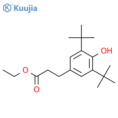 Ethyl 3-(3,5-di-tert-butyl-4-hydroxyphenyl)propanoate structure