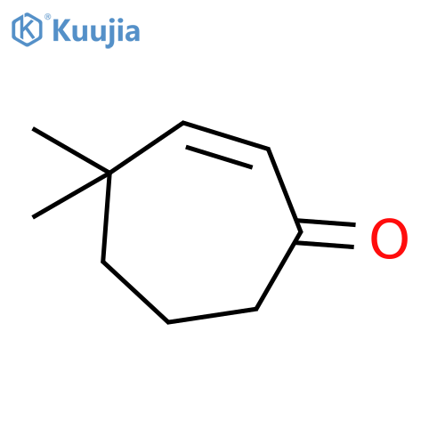4,4-Dimethyl-2-cyclohepten-1-on structure