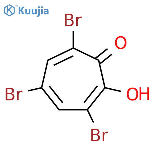 2,4,6-Cycloheptatrien-1-one,3,5,7-tribromo-2-hydroxy- structure