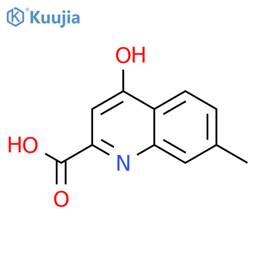 2-Quinolinecarboxylicacid, 4-hydroxy-7-methyl- structure