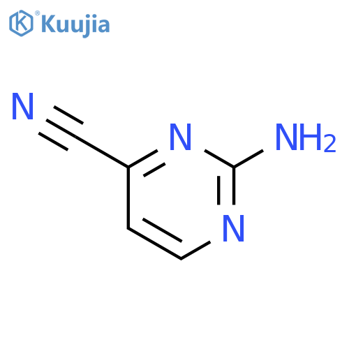 2-aminopyrimidine-4-carbonitrile structure
