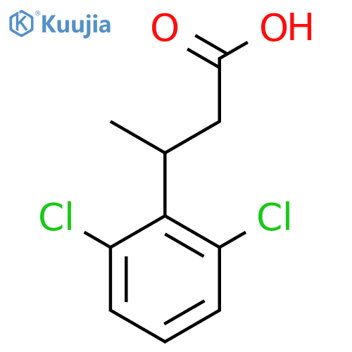 3-(2,6-Dichlorophenyl)butanoic acid structure