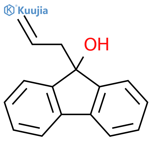 9H-Fluoren-9-ol, 9-(2-propenyl)- structure