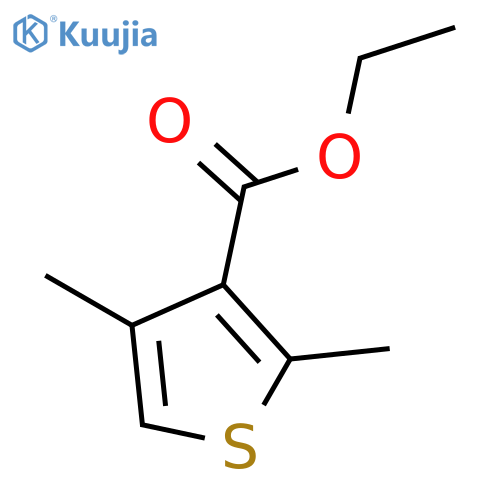 3-Thiophenecarboxylic acid, 2,4-dimethyl-, ethyl ester structure