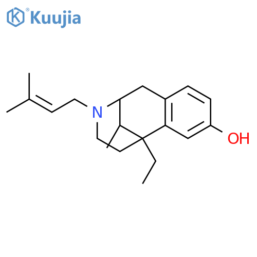 6-ethyl-11-methyl-3-(3-methylbut-2-en-1-yl)-1,2,3,4,5,6-hexahydro-2,6-methano-3-benzazocin-8-ol structure