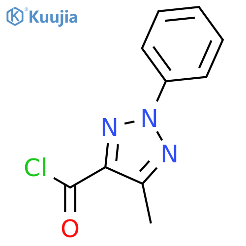 5-methyl-2-phenyl-2H-1,2,3-triazole-4-carbonyl Chloride structure