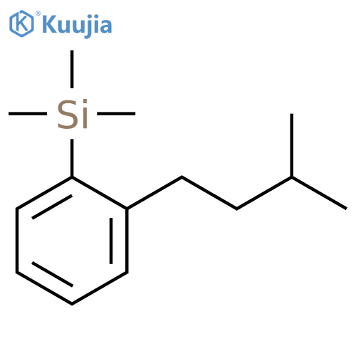 Silane, trimethyl[2-(3-methylbutyl)phenyl]- structure