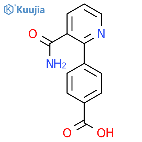 4-(3-(Carbamoyl)pyridin-2-yl)benzoic acid structure