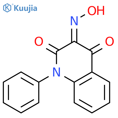 (3Z)-1-Phenylquinoline-2,3,4(1H)-trione 3-oxime structure