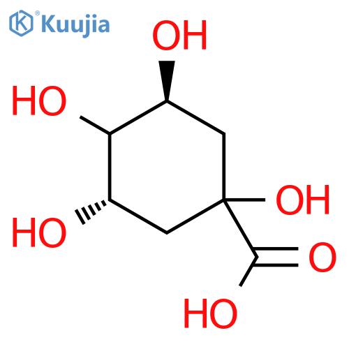 Cyclohexanecarboxylicacid, 1,3,4,5-tetrahydroxy-, (1a,3R,4a,5R)-rel- structure