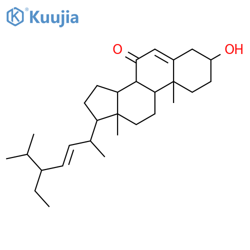 (22E)-3beta-hydroxystigmasta-5,22-diene-7-one structure