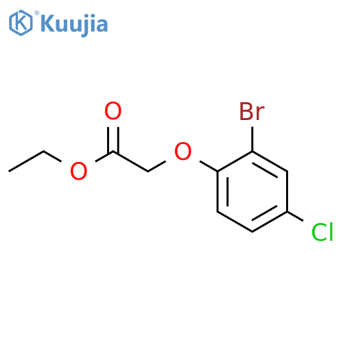 Ethyl 2-(2-bromo-4-chloro-phenoxy)acetate structure