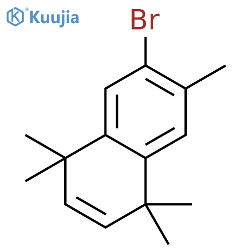 6-Bromo-1,1,4,4,7-pentamethyl-1,4-dihydronaphthalene structure