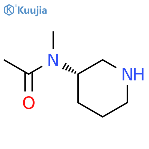 N-methyl-N-[(3S)-3-piperidyl]acetamide structure