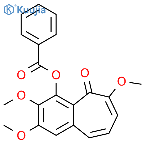 5H-Benzocyclohepten-5-one, 4-(benzoyloxy)-2,3,6-trimethoxy- structure