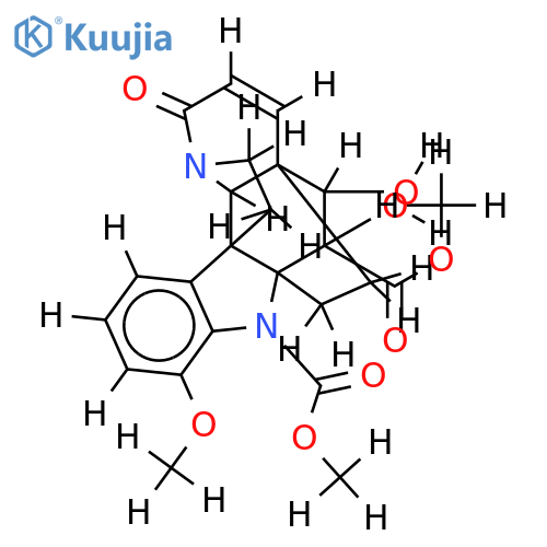 (2alpha,3alpha,4beta,5alpha,12R,19alpha)-6,7-didehydro-3,4-dihydroxy-17-methoxy-8-oxo-2,21-cycloaspidospermidine-1,3-dicarboxylic acid dimethyl ester structure