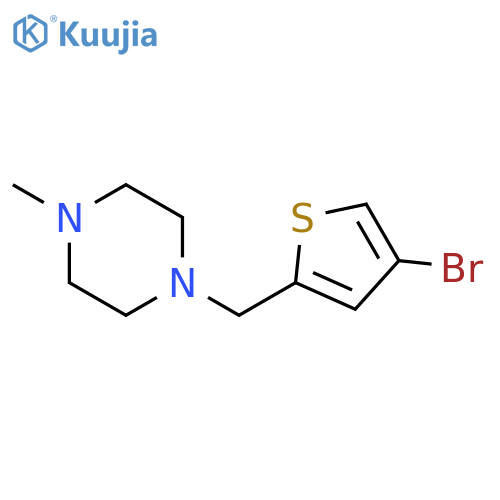 1-((4-Bromothiophen-2-yl)methyl)-4-methylpiperazine structure