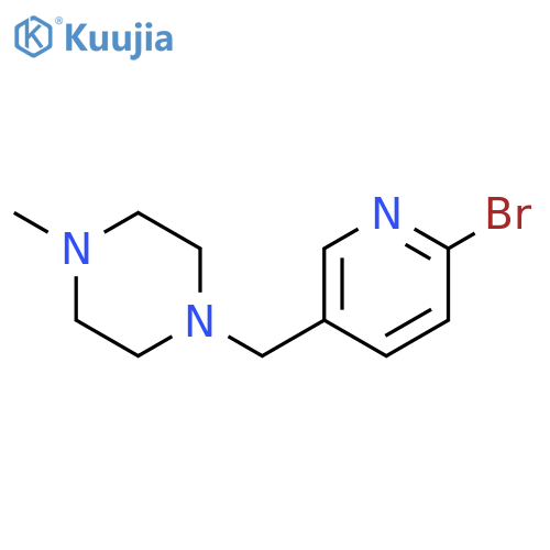 1-(6-bromopyridin-3-yl)methyl-4-methylpiperazine structure