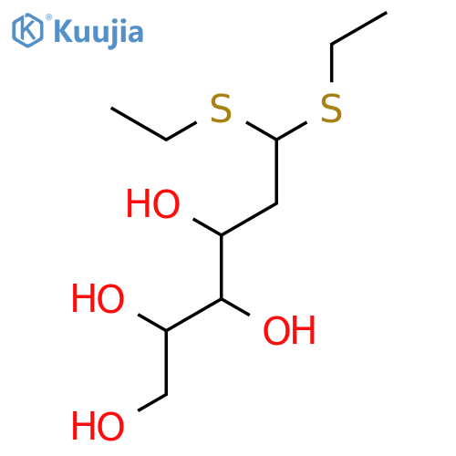 (2r,3s,4r)-6,6-bis(ethylsulfanyl)hexane-1,2,3,4-tetrol structure