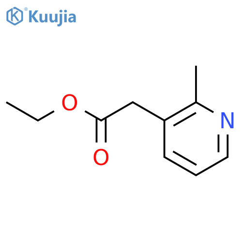 ethyl 2-(2-methylpyridin-3-yl)acetate structure