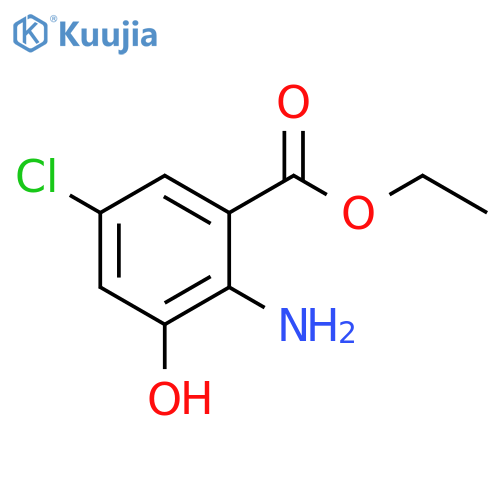 ethyl 2-amino-5-chloro-3-hydroxybenzoate structure