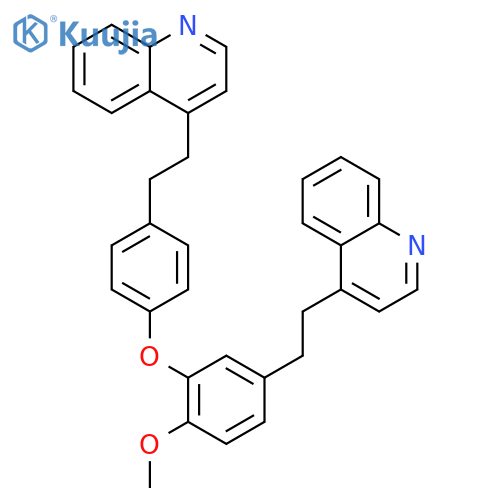 4-[2-(4-{2-methoxy-5-[2-(4-quinolinyl)ethyl]phenoxy}phenyl)ethyl] Quinoline structure