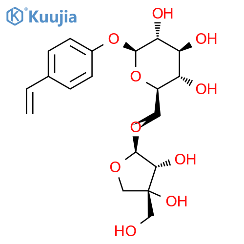 tectorigenin 7-O-beta-D-apiofuranosyl-(1->6)-beta-D-glucopyranoside structure