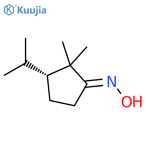 Cyclopentanone,2,2-dimethyl-3-(1-methylethyl)-, oxime, (1E,3R)- structure