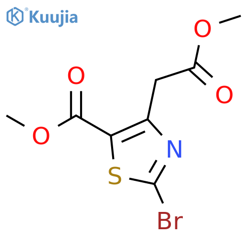 Methyl 2-bromo-4-(2-methoxy-2-oxoethyl)thiazole-5-carboxylate structure