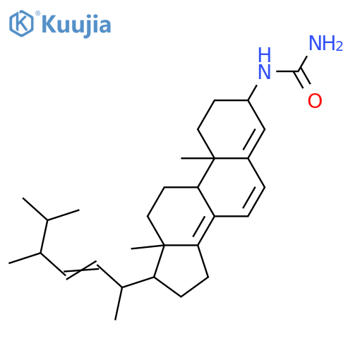 Ergosta-4,6,8(14),22-tetraen-3-ylurea; (3α,22E,24R)-form structure