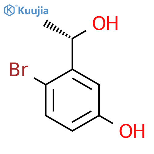 4-bromo-3-(1S)-1-hydroxyethylphenol structure