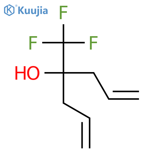 4-(trifluoromethyl)hepta-1,6-dien-4-ol structure