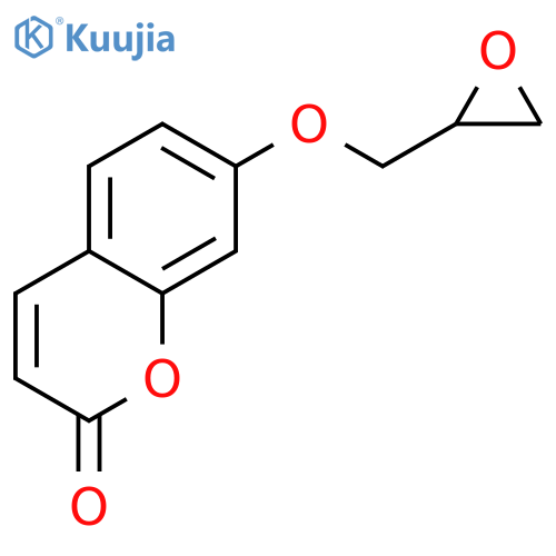 2H-1-Benzopyran-2-one,7-(2-oxiranylmethoxy)- structure