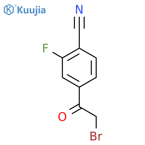 4-(2-bromoacetyl)-2-fluorobenzonitrile structure
