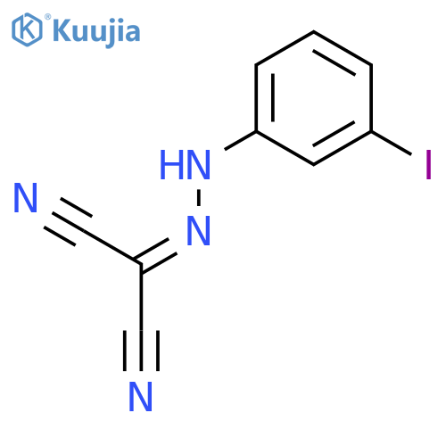 Propanedinitrile, [(3-iodophenyl)hydrazono]- structure