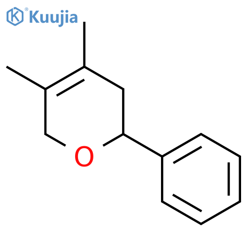 2H-Pyran, 3,6-dihydro-4,5-dimethyl-2-phenyl- structure