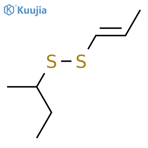Disulfide, 1-methylpropyl 1-propenyl structure