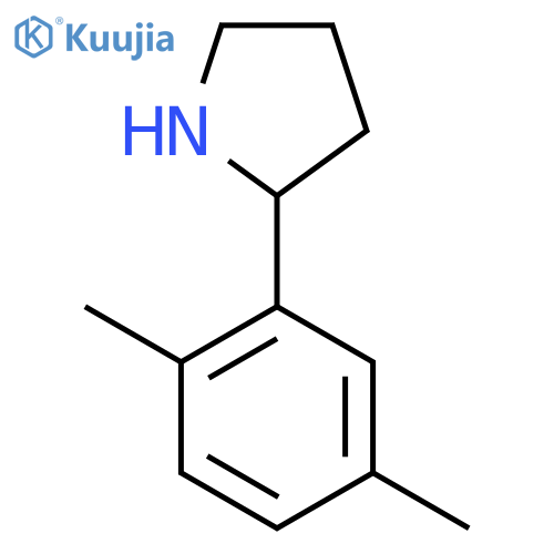 2-(2,5-dimethylphenyl)pyrrolidine structure