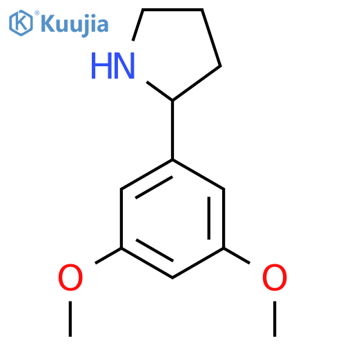 2-(3,5-Dimethoxyphenyl)pyrrolidine structure
