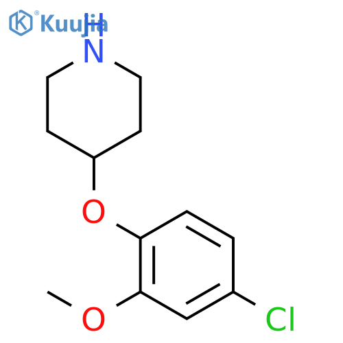 4-(4-chloro-2-methoxyphenoxy)piperidine structure