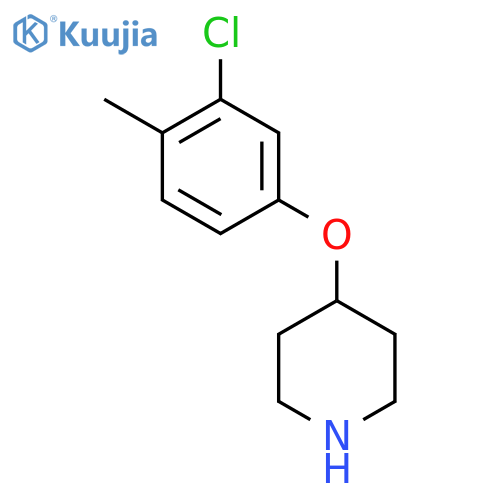 4-(3-chloro-4-methylphenoxy)piperidine structure