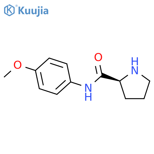 2-Pyrrolidinecarboxamide, N-(4-methoxyphenyl)-, (2S)- structure