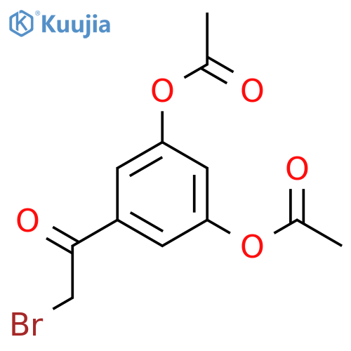 2-Bromo-3’,5’-diacetyloxyacetphenone structure