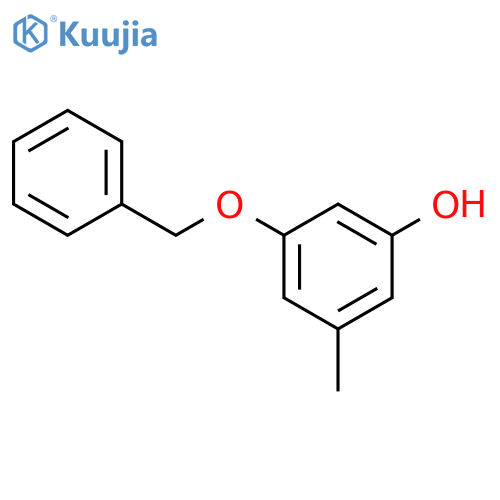 Phenol,3-methyl-5-(phenylmethoxy)- structure