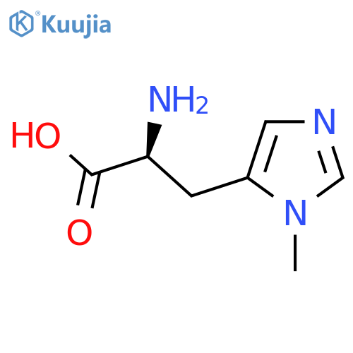 (2S)-2-amino-3-(3-methylimidazol-4-yl)propanoic acid structure