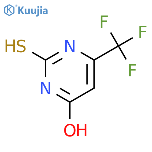 2-sulfanyl-6-(trifluoromethyl)-3,4-dihydropyrimidin-4-one structure