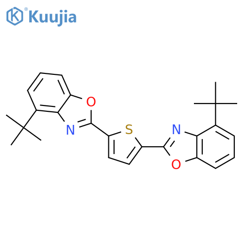 Benzoxazole, 2,2'-(2,5-thiophenediyl)bis[(1,1-dimethylethyl)- structure