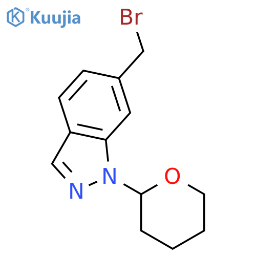 6-(Bromomethyl)-1-(tetrahydro-2H-pyran-2-yl)-1H-indazole structure