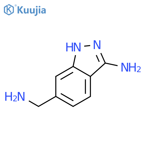6-(aminomethyl)-1H-indazol-3-amine structure